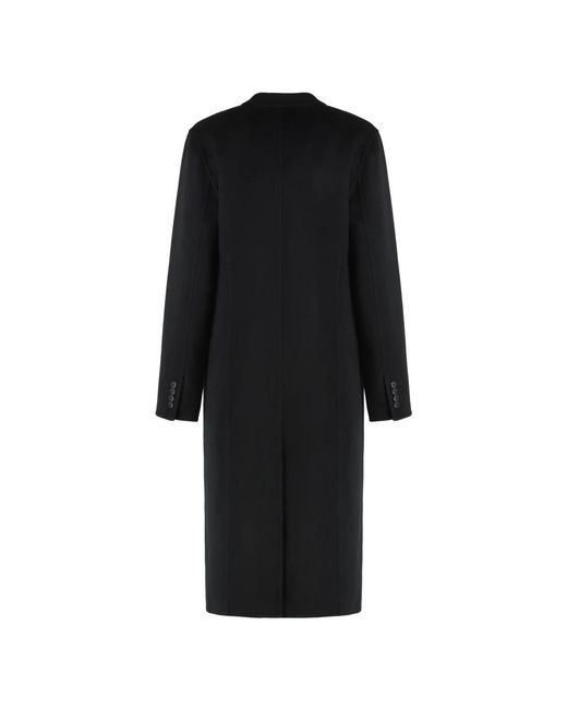 Double-Breasted Coats Tory Burch de color Black