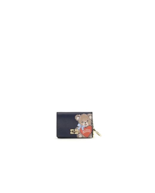 Ganni Blue Wallets & Cardholders