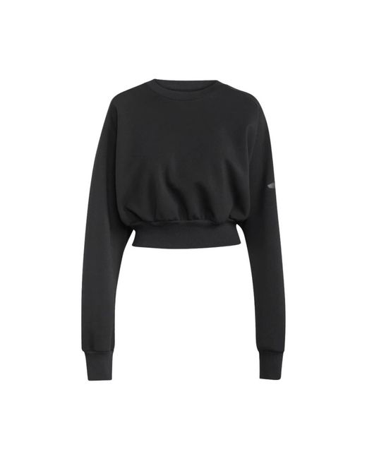 Adidas Hoodies & Sweatvesten ,Zwart ,Katoen Casual Raglan Sweatshirt Vrouwen Modern Stijl in het Black