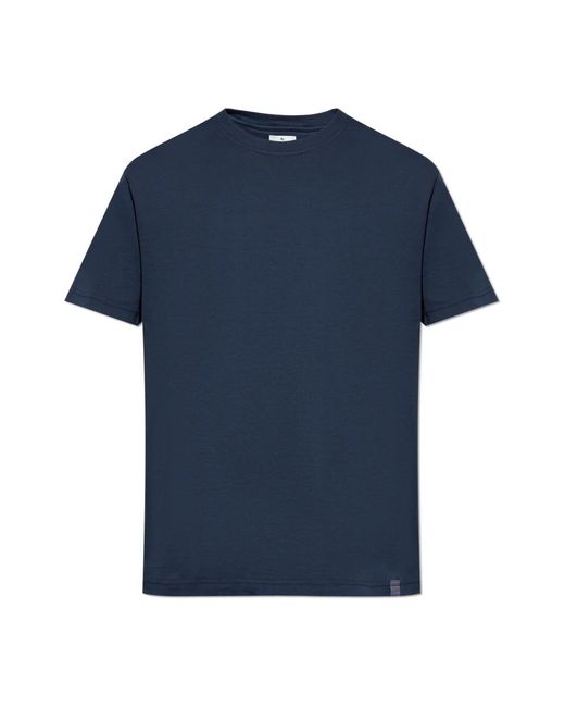 Etro Tops ,Blauw ,Katoen T-Shirt Met Ronde Hals in het Blue voor heren