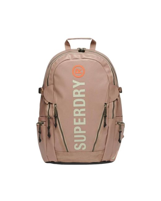 Superdry Pink Tarp Rucksack