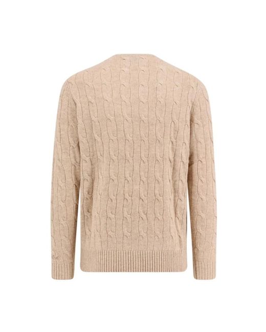 Mc2 Saint Barth Natural Round-Neck Knitwear for men