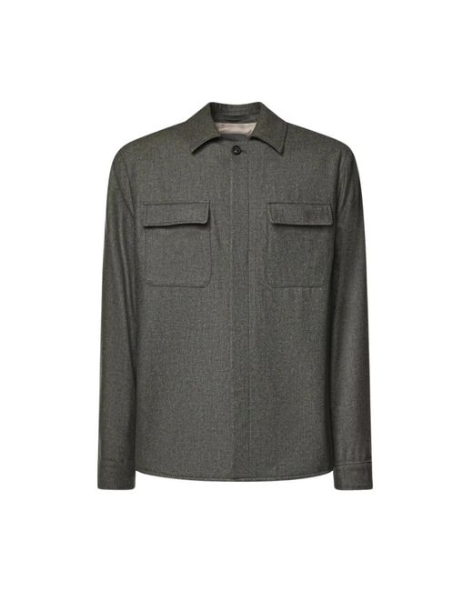 Eleventy Overshirt Jack in het Green voor heren