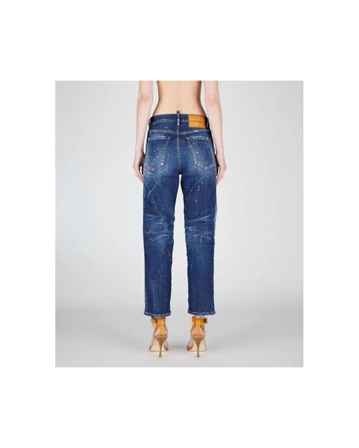 DSquared² Straight Jeans in het Blue