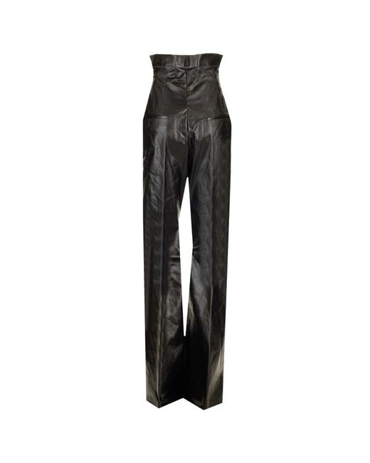 Rick Owens Gray Wide Trousers