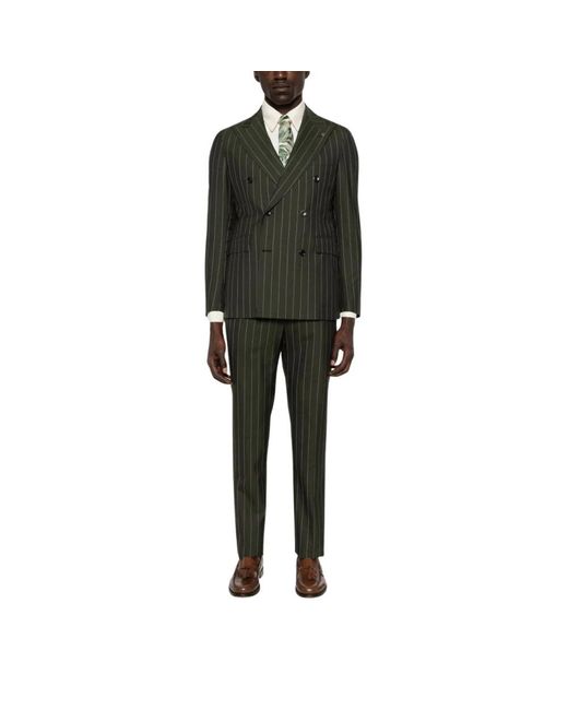 Tagliatore Black Double Breasted Suits for men