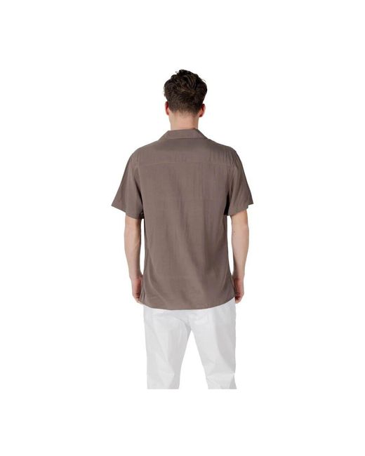 Short Sleeve Shirts Gianni Lupo pour homme en coloris Brown