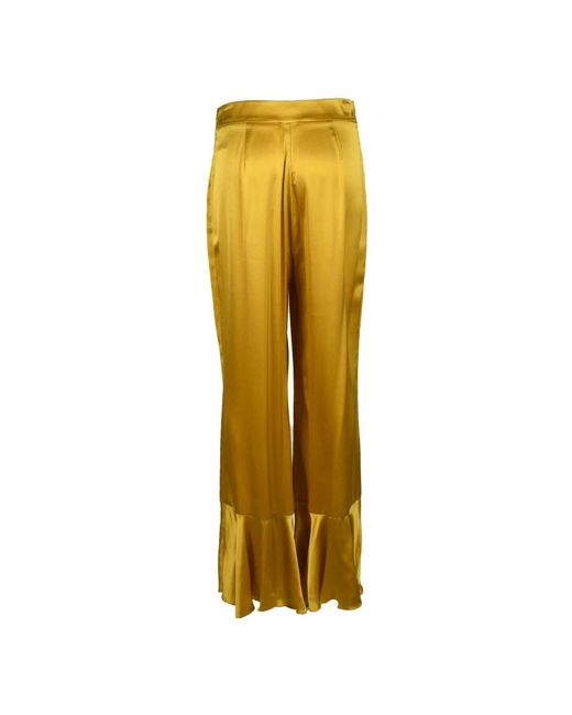 L'Autre Chose Yellow Wide Trousers