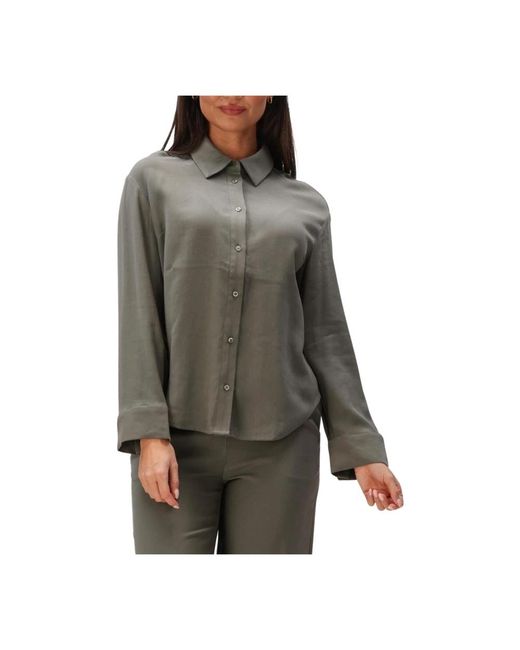 Modström Overhemden ,Groen ,Sebastianmd Shirt in het Gray