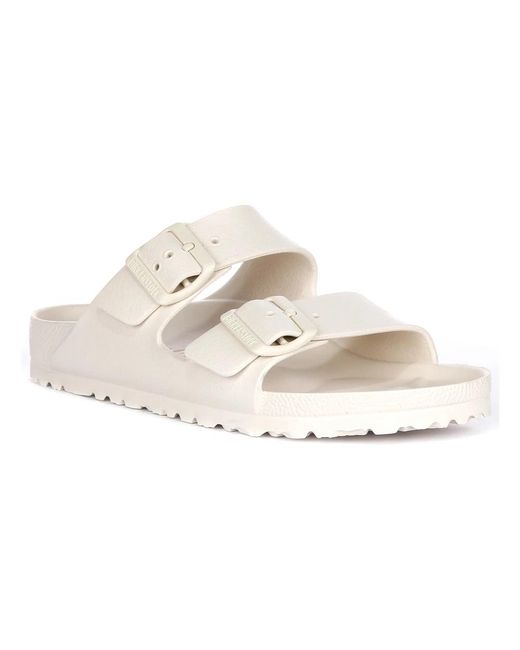 Birkenstock White Sliders for men