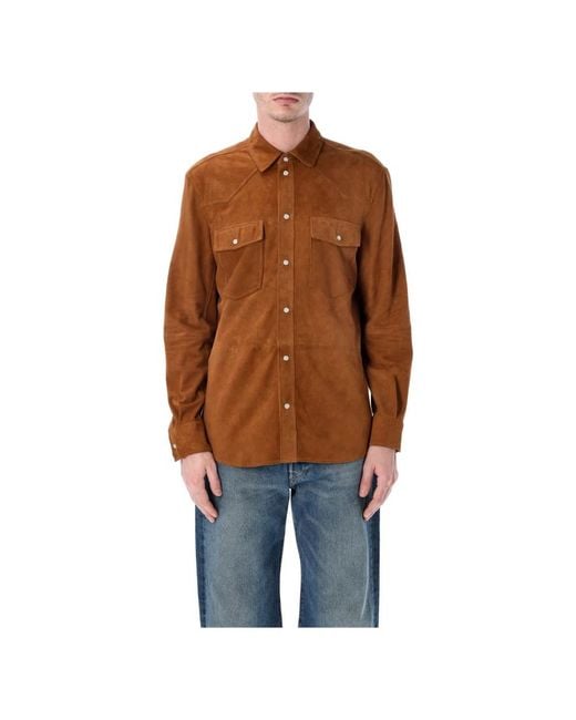 S.w.o.r.d 6.6.44 Brown Leather Jackets for men