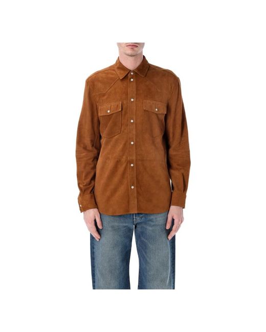 S.w.o.r.d 6.6.44 Brown Leather Jackets for men