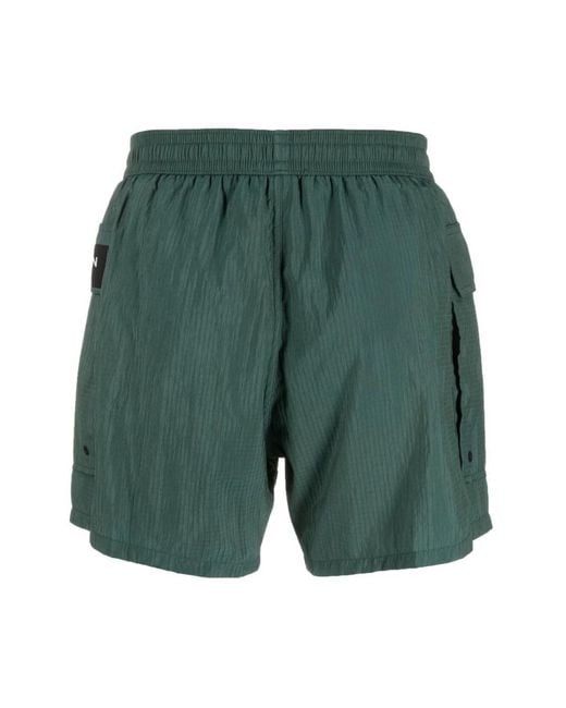 Short De Bain À Patch Logo Balmain pour homme en coloris Green