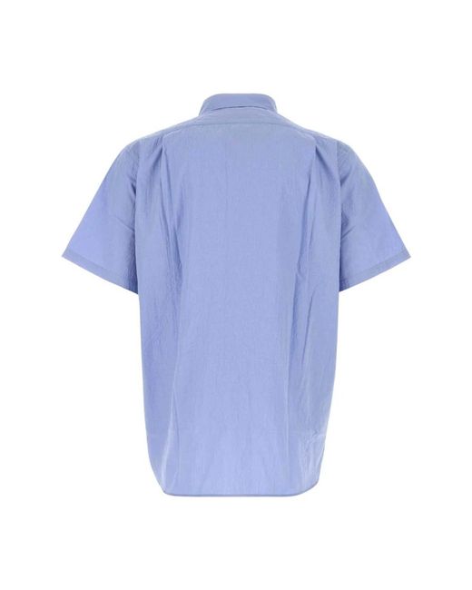Nanamica Blue Short Sleeve Shirts for men