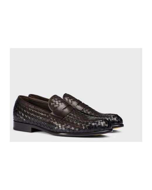 Doucal's Black Loafers for men