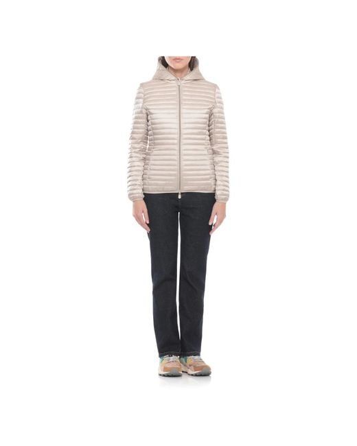 Save The Duck White Winter Jackets