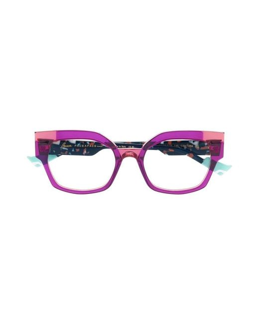 Face A Face Purple Glasses