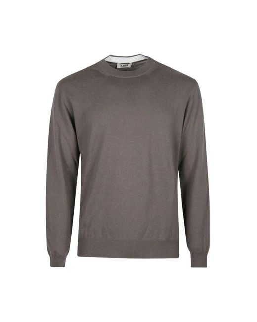 Altea Gray Round-Neck Knitwear for men