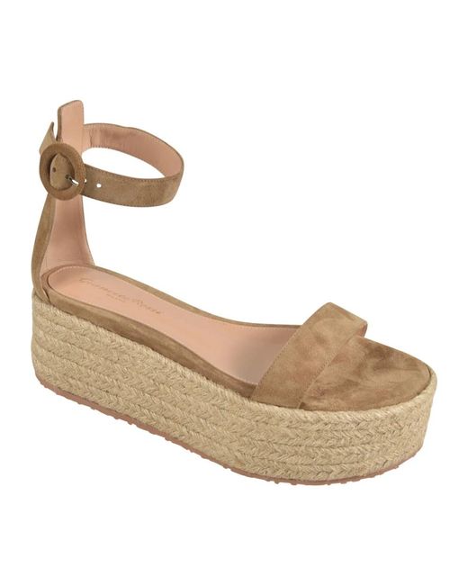Gianvito Rossi Metallic Flat Sandals