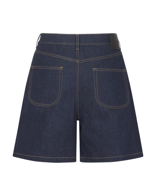 Off-White c/o Virgil Abloh Blue Denim Shorts for men