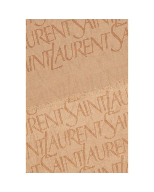 Saint Laurent Natural Scarves for men