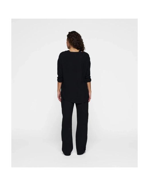 10Days Black Long Sleeve T-Shirts