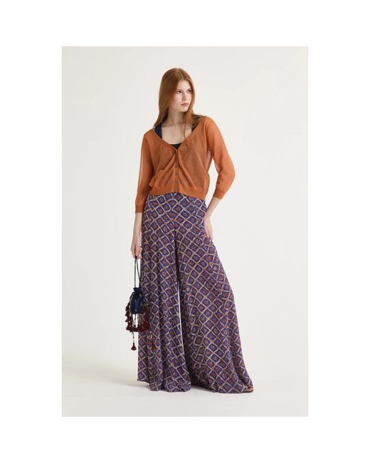 Wide Trousers di Maliparmi in Purple