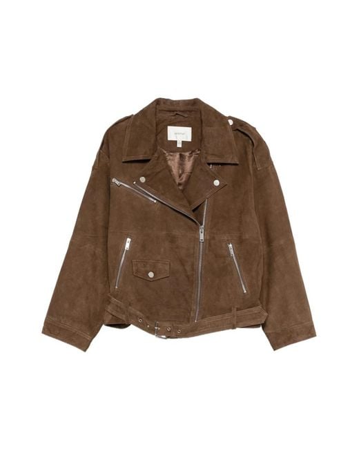 Gestuz Brown Leather Jackets