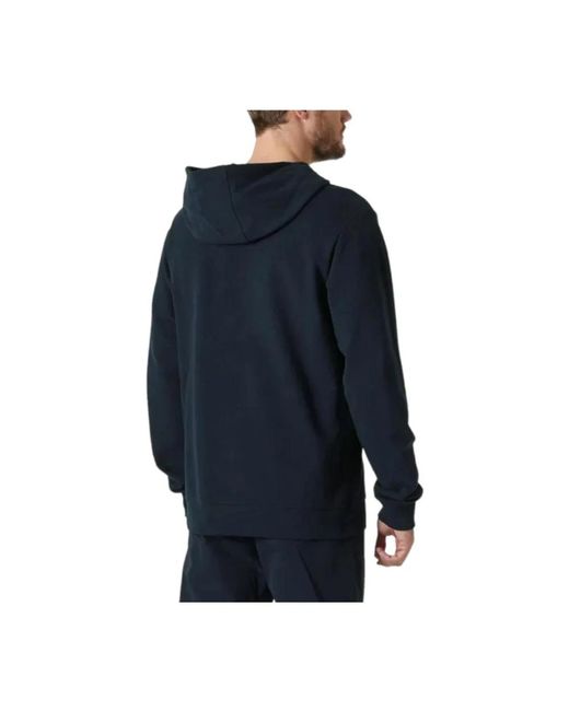 Helly Hansen Hoodies & Sweatvesten ,Blauw ,Katoen Blauw Logo Hoodie in het Blue voor heren