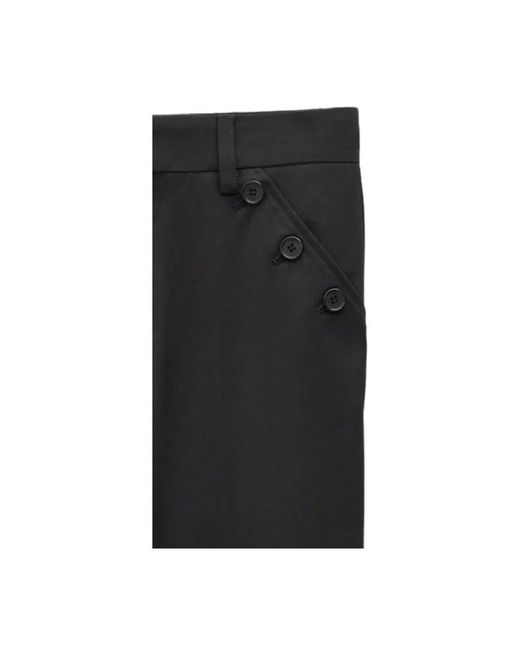 Filippa K Black Straight Tailored Trousers