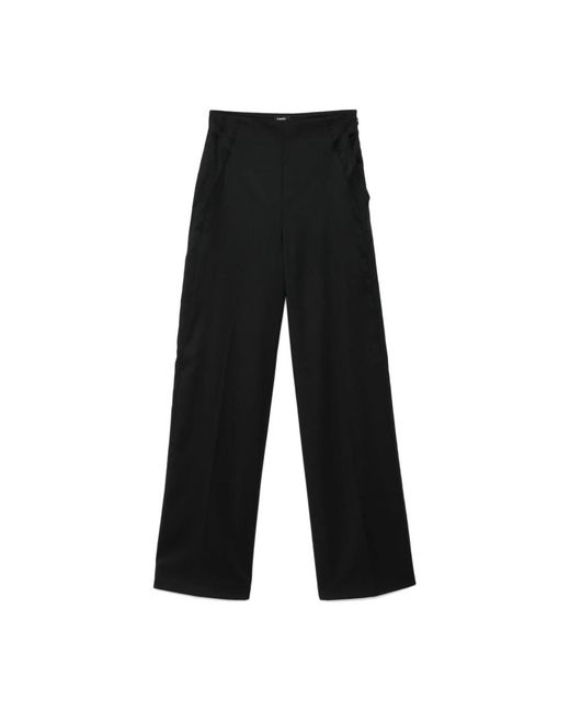 Pinko Broeken ,Zwart ,Wol Casual Zwarte Wollen Broek in het Black