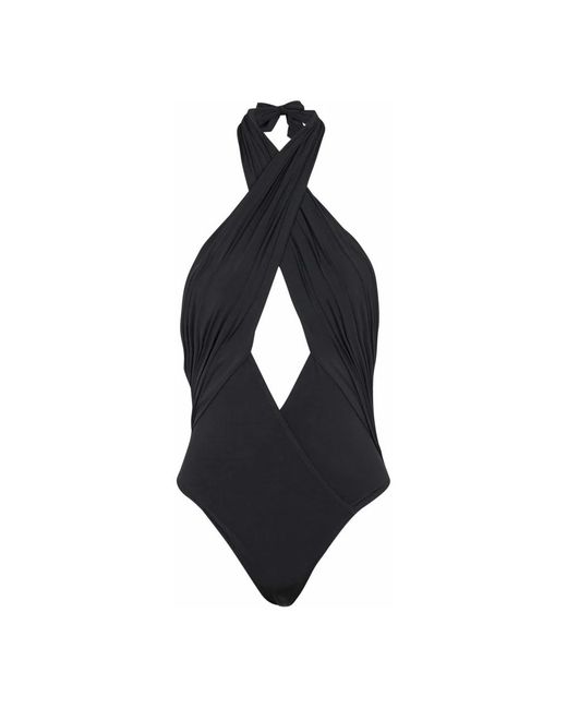 Balmain Badmode ,Zwart ,Effen Badpak in het Black