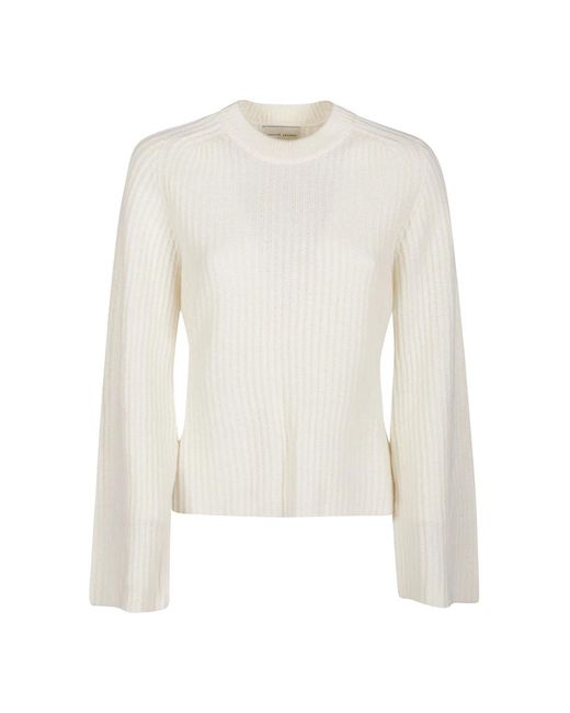 Loulou de Saison White Round-neck Knitwear