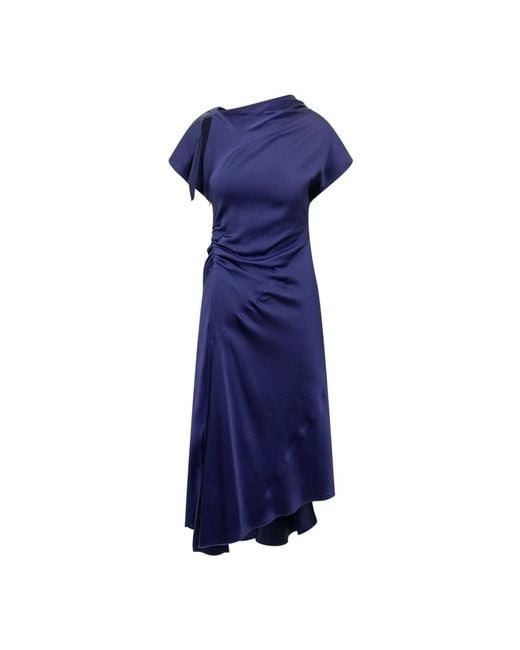 Victoria Beckham Blue Midi Dresses