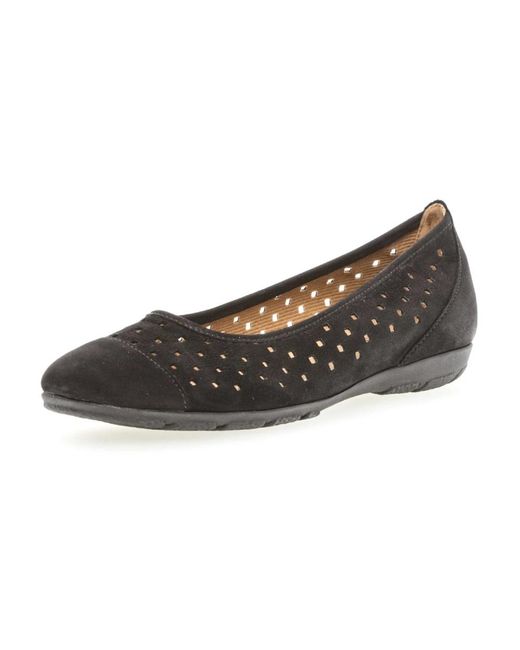 Gabor Gray Ballerinas