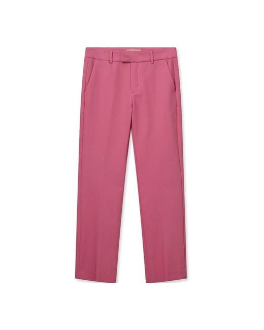 Mos Mosh Red Straight Trousers