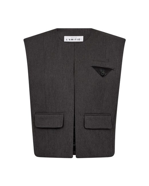 Haute L'Amitié Black Waistcoats