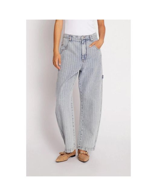 Munthe Blue Loose-Fit Jeans