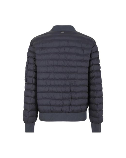 Herno Quilted Down Bomber Jacket in het Blue voor heren