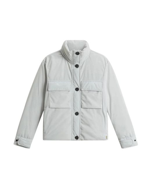 Down Jackets Woolrich de color Gray