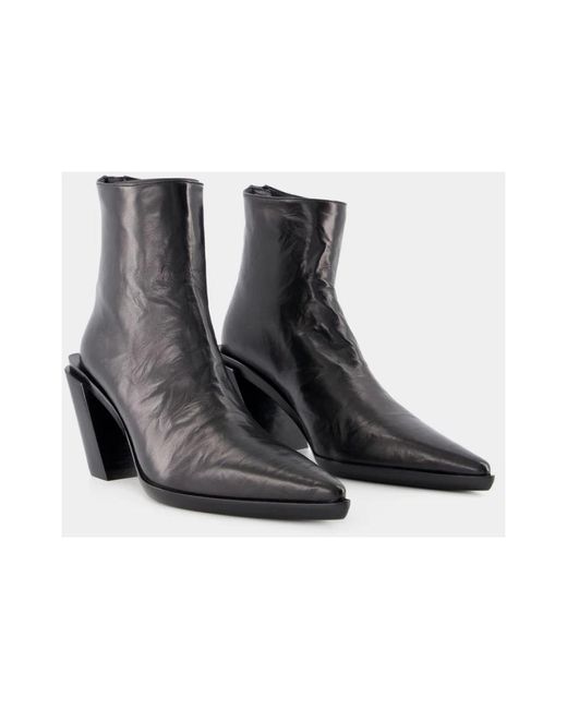 Ann Demeulemeester Black Florentine Ankle Boots