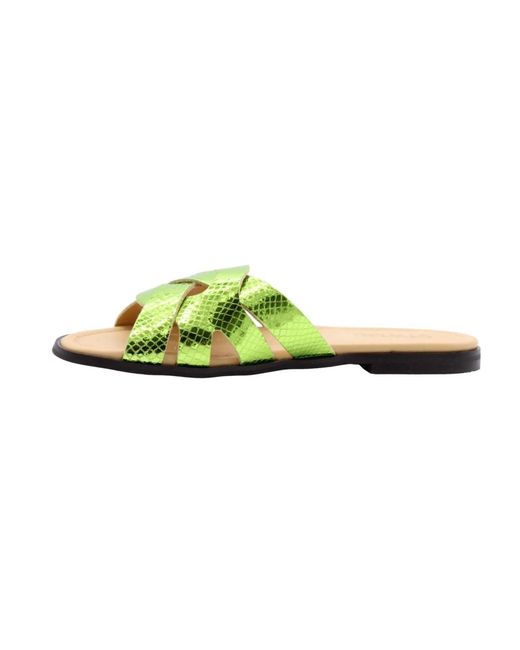 CTWLK Green Blaubeer maultier sandalen
