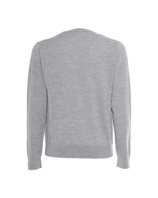 Ballantyne Gray Round-Neck Knitwear for men