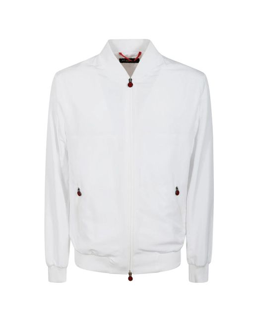Kiton Bomber Jackets in het White voor heren