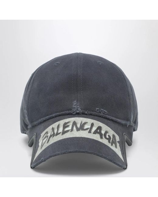Balenciaga Gray Caps for men