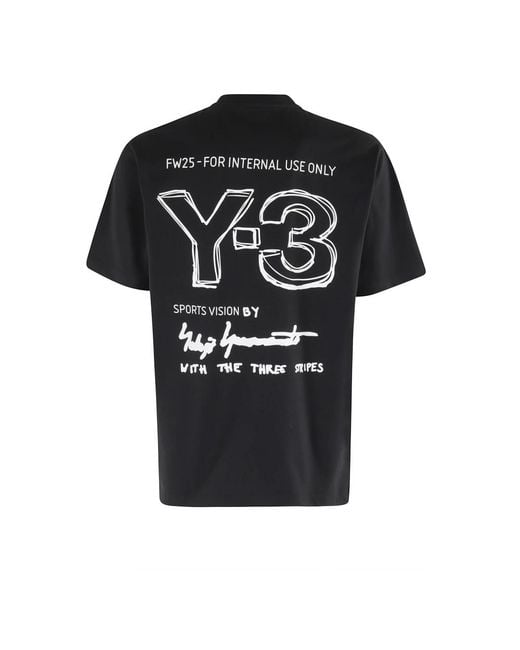 Y-3 Black T-Shirts for men