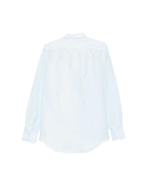 Finamore 1925 Blue Formal Shirts for men