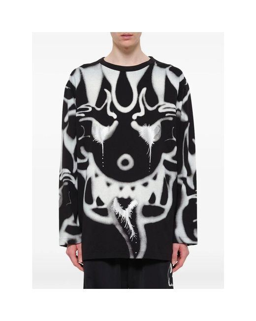 Y-3 Black Long Sleeve T-Shirts for men