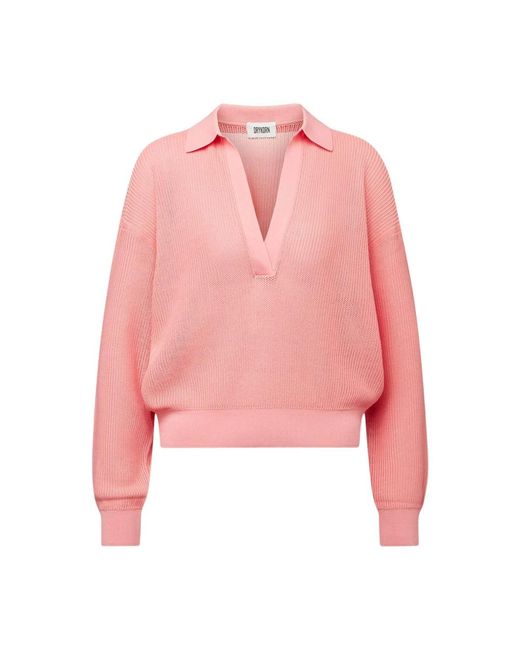 Drykorn Pink V-Neck Knitwear