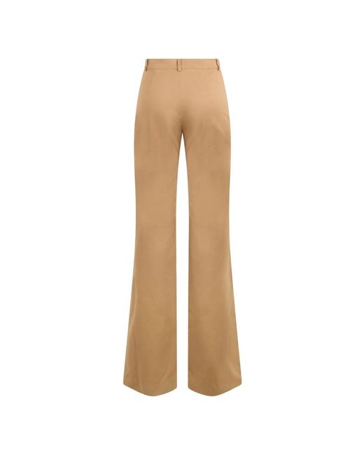 Alberta Ferretti Natural Wide Trousers